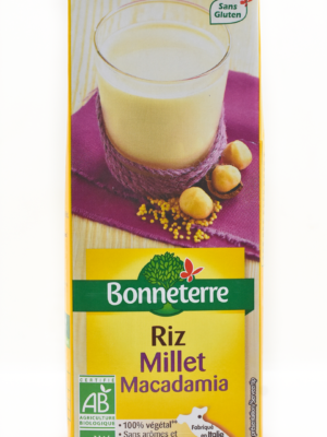 LAIT RIZ MILLET MACADAMIA BONNETERRE