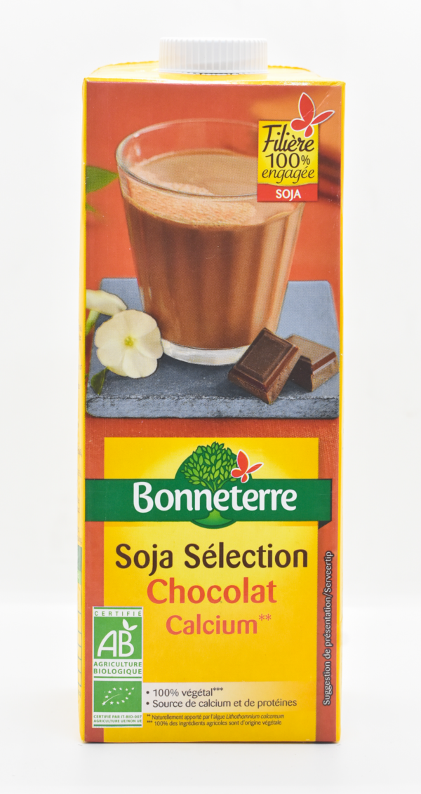 LAIT SOJA SELECTION CHOCOLAT CALCIUM BONNETERRE